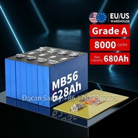 Ventes Flash 2026 : Batterie LiFePO4 prismatique neuve de qualité A, 302 Ah, 3,2 V, pour stockage domestique, 6000 cycles, 20-60, stock UE