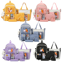 Sac à dos classique imperméable pour adolescents du lycée, sac à livres personnalisé, sac à dos pour enfants, sacs d'école pour enfants, ensemble 5 en 1