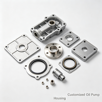 Boîtier de pompe à huile en alliage d'aluminium pour moteur automobile, composant moulé sous pression haute pression personnalisé avec usinage CNC de précision