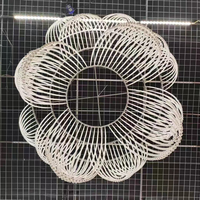 Décoration de scène de mariage KH : Rideaux de plafond en perles acryliques et cristaux pour événements, design cercle