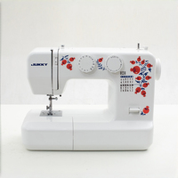 Nouvelle machine à coudre électrique portable multifonctionnelle JUKKY 6824, fabriquée en Chine, pour la confection de vêtements à domicile, mini machine à coudre