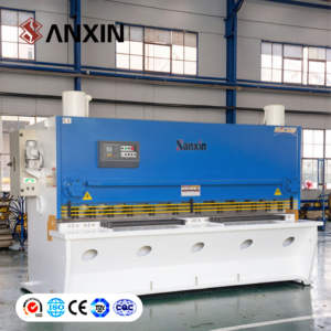 Cisaille hydraulique à plaque de haute précision SANXIN 3200 mm, machine de cisaillement à guillotine automatique CNC pour la découpe de métaux en acier - Product Image 1