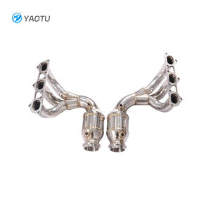 Colector de Escape de Acero Inoxidable Personalizado YT con Catalizador de 3 Vías, Apto para <span class=keywords><strong>Porsche</strong></span> <span class=keywords><strong>991</strong></span>.1 <span class=keywords><strong>991</strong></span>.2 <span class=keywords><strong>GT3</strong></span> 3.8L 4.0L, Superficie Brillante - Product Image 1