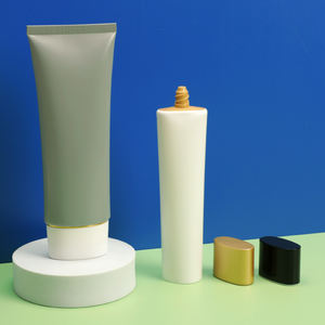 أنبوب ضغط بلاستيكي غير لامع مخصص مع شعار مطبوع أنبوب أبيض فارغ للعناية بالبشرة ل BB CC غسول كريم منظف للوجه - Product Image 2