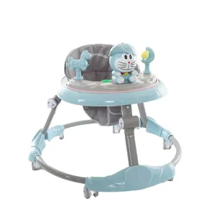 2022 new design China kids learn to walk toy with music baby walker high quality and speed with 8 wheels