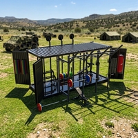 Gimnasio Modular en Contenedor de 20 pies, Diseño Totalmente Abierto por 4 Lados, Equipamiento y Diseño Personalizables OEM/ODM, Gimnasio Exterior Llave en Mano