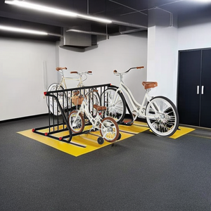 Portabicicletas de suelo Soporte de estacionamiento de bicicleta de metal Portabicicletas de doble cara Gird - Product Image 1