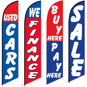 Banderas personalizadas de doble cara para publicidad al aire libre, Kit de bandera de plumas de coche usado, impresión Digital, financiamos guardar aquí - Product Image 3