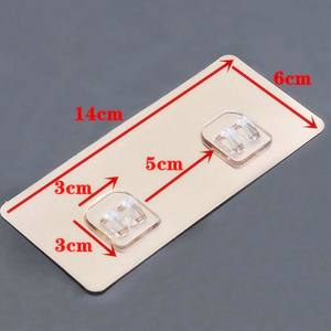 Crochets et pinces adhésifs, pas de perçage nécessaire, étagère de rangement robuste, pinces et crochets adhésifs, crochets à clipser, pas de clous nécessaires - Product Image 4