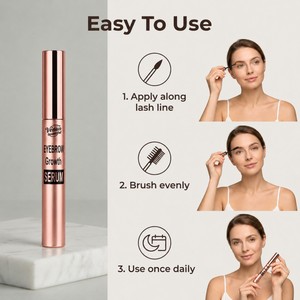 Sérum pour cils et <span class=keywords><strong>sourcils</strong></span> à base de plantes et de peptides, stimulant la croissance et le lifting des cils, marque privée pour fabricants de cosmétiques bio - Product Image 3
