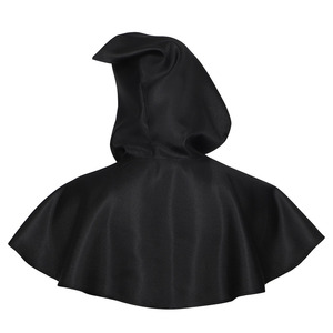 Black Hooded Cloak With Pointed Hat Grim Reaper Cape For Halloween Cosplay Costume Fantasy Role Play Adult Size - Product Image 2