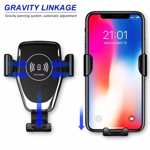 360 °   Soporte Giratorio Inalámbrico para Teléfono de Coche con Carga Rápida de 15W, QC3.0, Ajustable, Flexible, con Sensor de Gravedad - Product Image 5