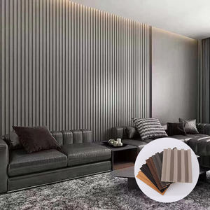 <span class=keywords><strong>Panel</strong></span> de Pared de WPC de Estilo Industrial para Decoración de Fondo de TV, Ignífugo con 5 Años de Garantía para Paneles y Tableros de Pared de Hotel y Gimnasio - Product Image 6