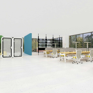 Hiện đại Modular mở kế hoạch 4 người chỗ ngồi làm việc trạm Bảng Máy Trạm Đồ nội thất văn phòng bàn cho nhân viên văn phòng làm việc - Product Image 5