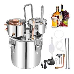 Équipement de distillation d'alcool pour éthanol, whisky, bière, eau, kits d'alcool pour usage domestique, distillateurs de brandy et whisky, machine de brassage maison - Product Image 1