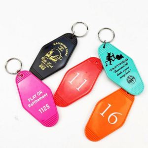 Porte-clés Rétro Motel Tendance, Personnalisable, Impression Double Face, Idéal pour Hôtels - Product Image 4