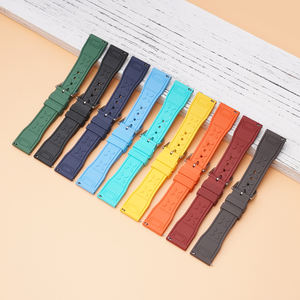 El más nuevo logotipo personalizado 20 mm 21 mm 22 mm FKM correas de reloj de goma General buceo correas de reloj de goma de liberación rápida para <span class=keywords><strong>IWC</strong></span> <span class=keywords><strong>Pilot</strong></span> - Product Image 4