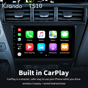 Radio de Coche 2DIN de 9 Pulgadas con 4G LTE para <span class=keywords><strong>Toyota</strong></span> <span class=keywords><strong>Prius</strong></span> <span class=keywords><strong>Plus</strong></span> V Alpha <span class=keywords><strong>2012</strong></span>-2017, Sistema Multimedia con Reproductor de Video, AM/FM, Carplay, Pantalla QLED, Blu-ray y GPS - Product Image 5