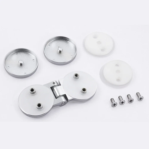 Bisagra para puerta de vidrio sin marco, bisagra de aleación de zinc con rotación de 180 grados para decoración de puertas de vidrio, fácil instalación - Product Image 4