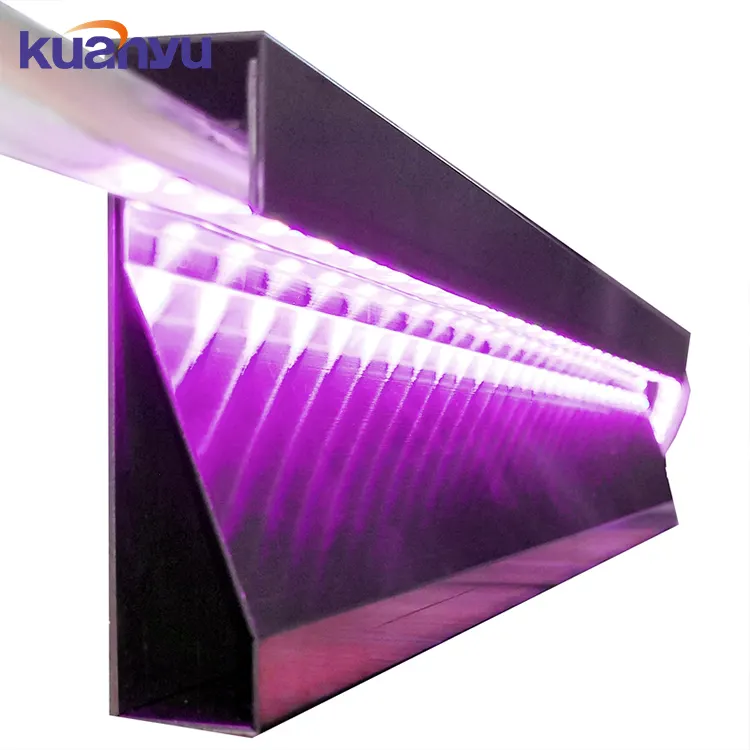 Kuanyu ván chân tường LED 304 cấp kim loại thép không gỉ Ốp chân tường hồ sơ ván chân tường TRIM cho trang trí