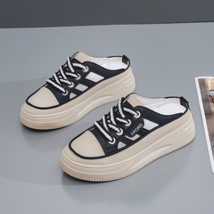 Sandalias de verano 2026 de moda, versátiles, de suela gruesa, sin cordones, transpirables, de punta cerrada, tipo mule para <span class=keywords><strong>mujer</strong></span> con diseño de malla premium - Product Image 2