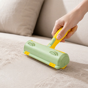 Frog Hair Remover Roller Brush For Pets Dogs Cats With 48 Sheets Arc Comb ABS Material Lint Remover For Pet Hair Cleaning - Product Image 1