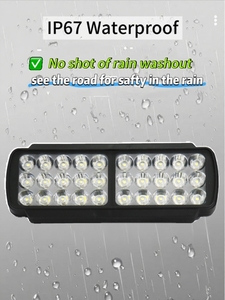 Faro Esterno Modificabile per Auto/Moto/Triciclo <span class=keywords><strong>a</strong></span> <span class=keywords><strong>Batteria</strong></span>, Super Luminoso 12V <span class=keywords><strong>LED</strong></span> 6000K IP67 Impermeabile - Product Image 2