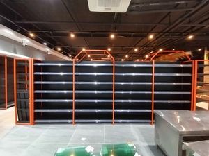 2025 mới đến cửa hàng trưng bày cửa hàng siêu thị Kệ Gondola kệ bền cửa hàng kim loại kệ trưng bày - Product Image 3