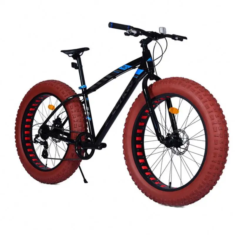 26 inç kar dağ bisikleti bisiklet alüminyum alaşım kalın jant 21 hız ön çatal amortisör çift disk frenler 4.0 lastikler