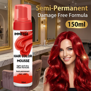Mousse Colorante per <span class=keywords><strong>Capelli</strong></span> a Marchio Privato OEM 150ml, Schiuma Colorante Semi-Permanente <span class=keywords><strong>Senza</strong></span> <span class=keywords><strong>Ammoniaca</strong></span>, Colorazione Rapida per Uso Domestico e Professionale - Product Image 1