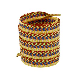 Cordones Planos de Espiga de <span class=keywords><strong>1</strong></span>.5cm de Colores Mezclados, de Poliéster Tejido, para Zapatos Casuales de Hombre, Af Sb Dunks <span class=keywords><strong>Low</strong></span> Sneakers, Venta al Por Mayor - Product Image 3