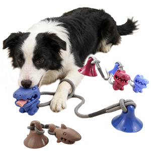 Juguete interactivo para mascotas con ventosa de TPR de nuevo diseño para masticadores agresivos - Product Image 1