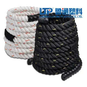 Corde in polipropilene 3 fili di colore nero 8 mm con protezione UV pp corda per imballaggio/pesca