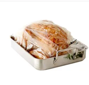 High Temperature Self-Seal Microwave Hot Roast Chicken Microwave Cooking Plastic Turkey Packaging Plastic Oven Bags