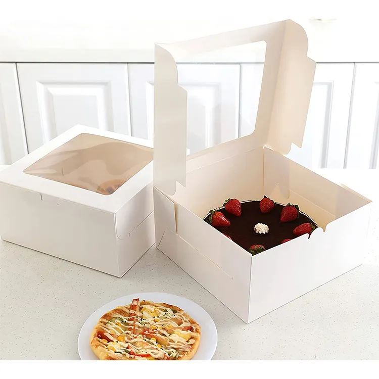 12x12x12 коробка для тортов свадебные конфеты шоколадная хлебобулочная 8x8x5 белая черная коробка для торта