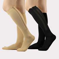 Chaussettes orthopédiques à bout ouvert pour femmes hommes Compression genou bas techniques tricotées personnalisées pour les varices pour l'automne