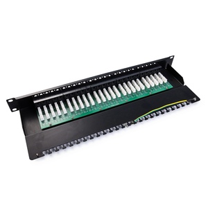 Panneau de brassage téléphonique RJ11 Cat3 25/50 ports conforme TIA/EIA, 1U 19 pouces, pour infrastructure de réseau vocal d'entreprise - Product Image 4