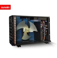 Sunrain produsen pompa panas R32 Inverter Mini DC pompa panas kolam renang pemanas air pemanas kolam surya