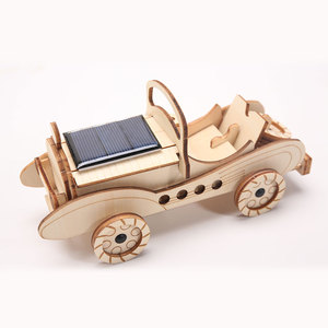 Kit de modèle de voiture roadster solaire en bois à monter soi-même Wincent, modèle vintage classique, puzzle 3D, jouet éducatif STEM, cadeau <span class=keywords><strong>pour</strong></span> enfants - Product Image 2