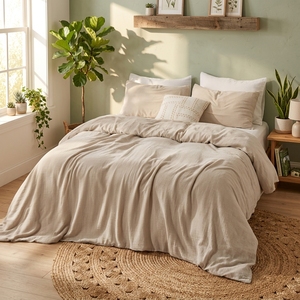 Parure <span class=keywords><strong>de</strong></span> lit en tissu <span class=keywords><strong>de</strong></span> <span class=keywords><strong>coton</strong></span> mousseline biologique, 100% <span class=keywords><strong>coton</strong></span> biologique, <span class=keywords><strong>housse</strong></span> <span class=keywords><strong>de</strong></span> <span class=keywords><strong>couette</strong></span> <span class=keywords><strong>double</strong></span> <span class=keywords><strong>gaze</strong></span>, ensemble 3 pièces, <span class=keywords><strong>housse</strong></span> <span class=keywords><strong>de</strong></span> <span class=keywords><strong>couette</strong></span> marron clair - Product Image 2