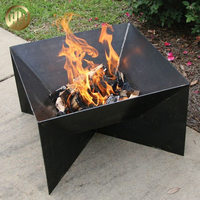 Perapian Logam Unik untuk Berkemah di Luar Ruangan, Pemanas Barbekyu, Tempat Pembakaran Kayu Bakar, Diameter 60cm-100cm, Ketebalan 2mm-6mm