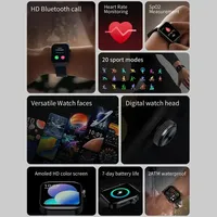 Montre connectée Mibro T1, version mondiale originale, tracker d'activité physique, étanche, montre intelligente Mibro T1