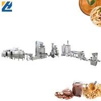 Zuid-Afrika Commerciële Maker Plant Automatische Brander Grinder Cashew Hazelnoot Pindakaas Maken Machine Productielijn