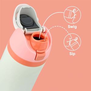 Nueva Versión, Botella de Agua con Aislamiento al Vacío de Acero Inoxidable, Personalizable con Logotipo, 24/32/19 Onzas, con Pajita, para Regreso a Clases, Agua Fría/Caliente - Product Image 2