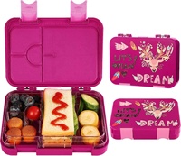 Boîte à lunch Aohea à 4 et 6 compartiments, récipient de stockage alimentaire réutilisable sans BPA, boîte à bento avec plateau intérieur amovible