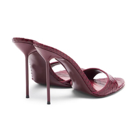Mules à talons hauts pour femmes, style classique élégant, bout rond, effet python, talon aiguille de 10,5 cm, collection 2026
