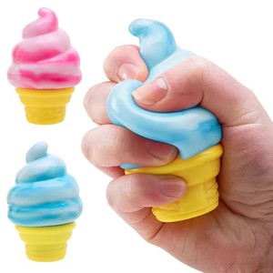 ของเล่นบีบยืดหยุ่นรูปโคนไอศกรีมน่ารัก ทำจากวัสดุ EVA เหมาะสำหรับเป็นของชำร่วยในงานวันเกิดเด็ก หรือใส่ในถุงของขวัญ - Product Image 5