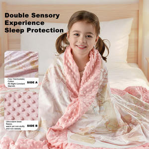 ผ้าห่มผ้าฟลีซนุ่มทนต่อการปรับอุณหภูมิไม่เปลี่ยนรูปแบบสำหรับเด็กชั้นในสำหรับงีบหลับทุกฤดูกาล - Product Image 3