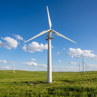 Éolienne à axe horizontal de 200 kW, rotor de 22 m, générateur éolien triphasé à aimants permanents, centrale électrique à grande échelle
