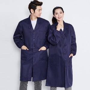 Men's Long-sleeved Blue Work Gown for Warehouse Handling - Labor Protection Workwear Suitable for Spring and Autumn - Product Image 5
